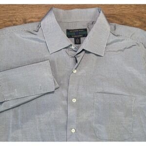 Colours Alexander Julian Men's Long Sleeve Button Up Barrel Cuff Black Plaid - L